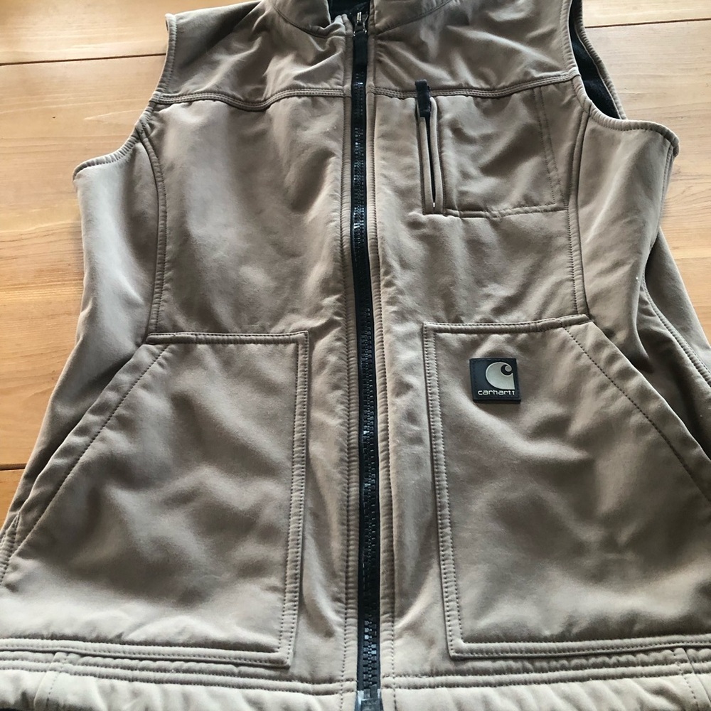 Carhartt Tan Quilted Vest Outdoor Essential